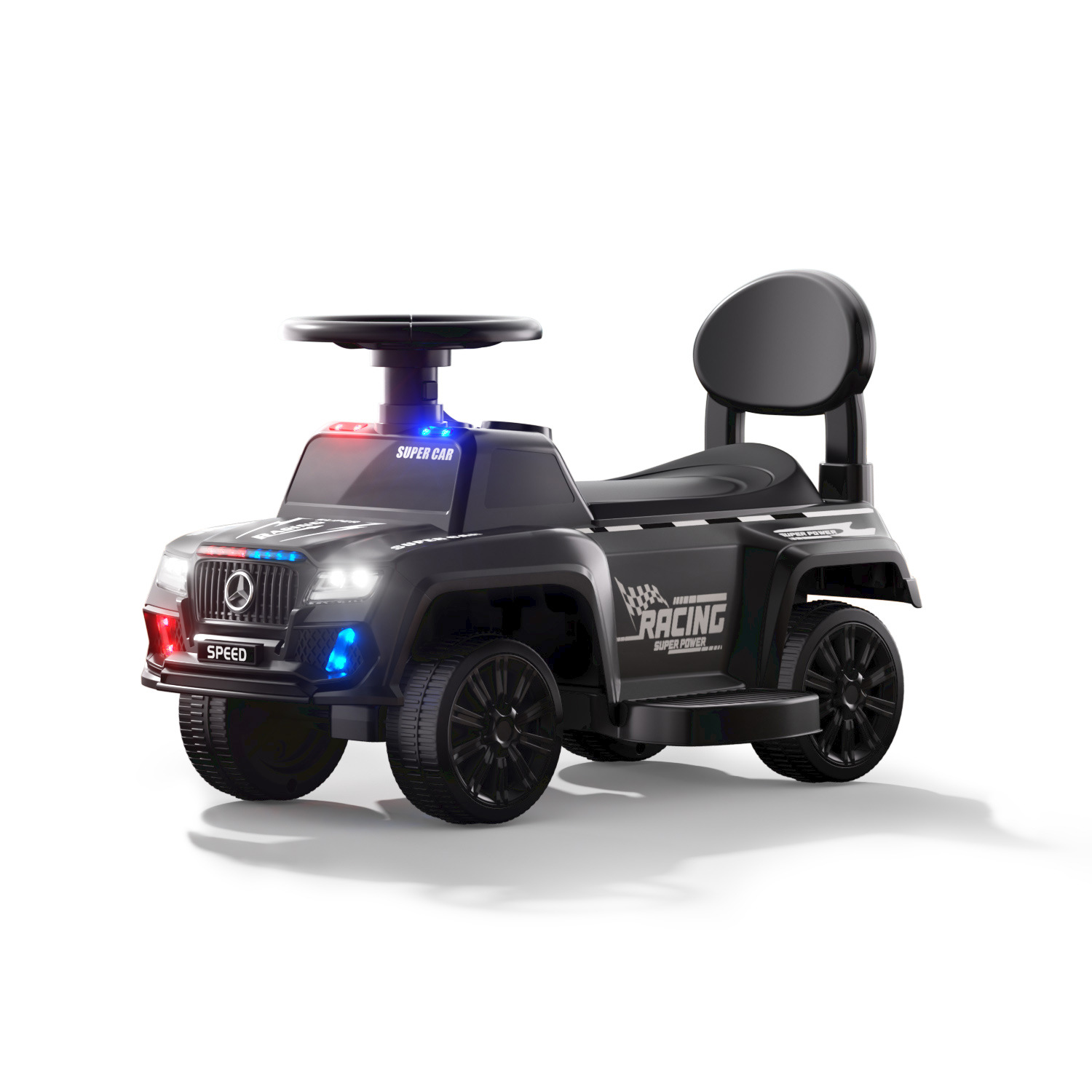 Nuevo patín eléctrico para niños patín anti-rollback puzzle educación temprana protección de seguridad caminante motocicleta de playa