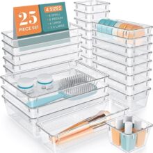 厂家厨房文具化妆品分类收纳跨境专供可堆叠波点组合抽屉  收纳盒