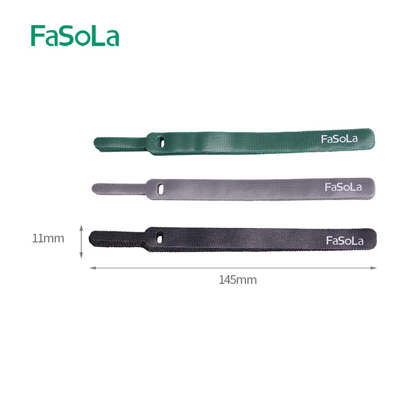 FaSoLa back-to-back Velcro cable tie ordenador acabado auto-adhesivo del centro de datos del cable hebilla vinculante