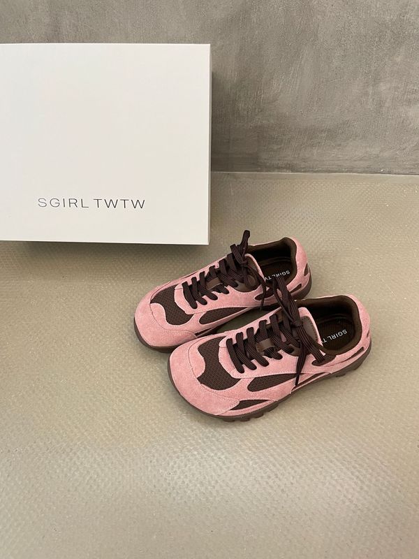 SGIRL TWTW复古拼接德训运动鞋女2025新款百搭休闲百搭阿甘老爹鞋|undefined