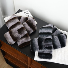 秋冬季毛绒双面加厚保暖围巾新款轻奢仿皮草跨境爆款户外防寒围脖