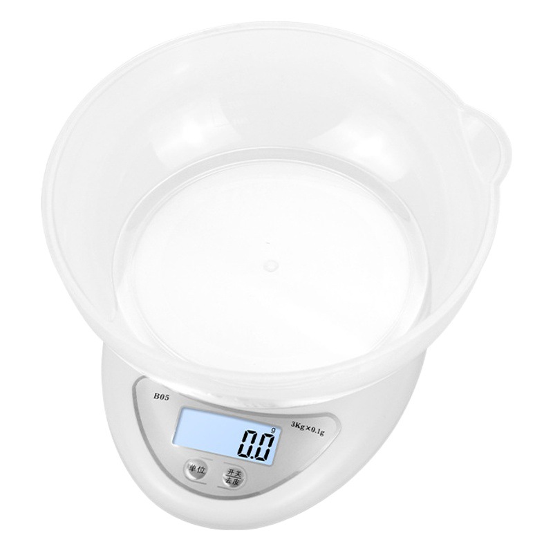 Báscula electrónica de cocina WH-B05, 5 kg, mini báscula para alimentos, báscula de cocina doméstica, báscula de mesa