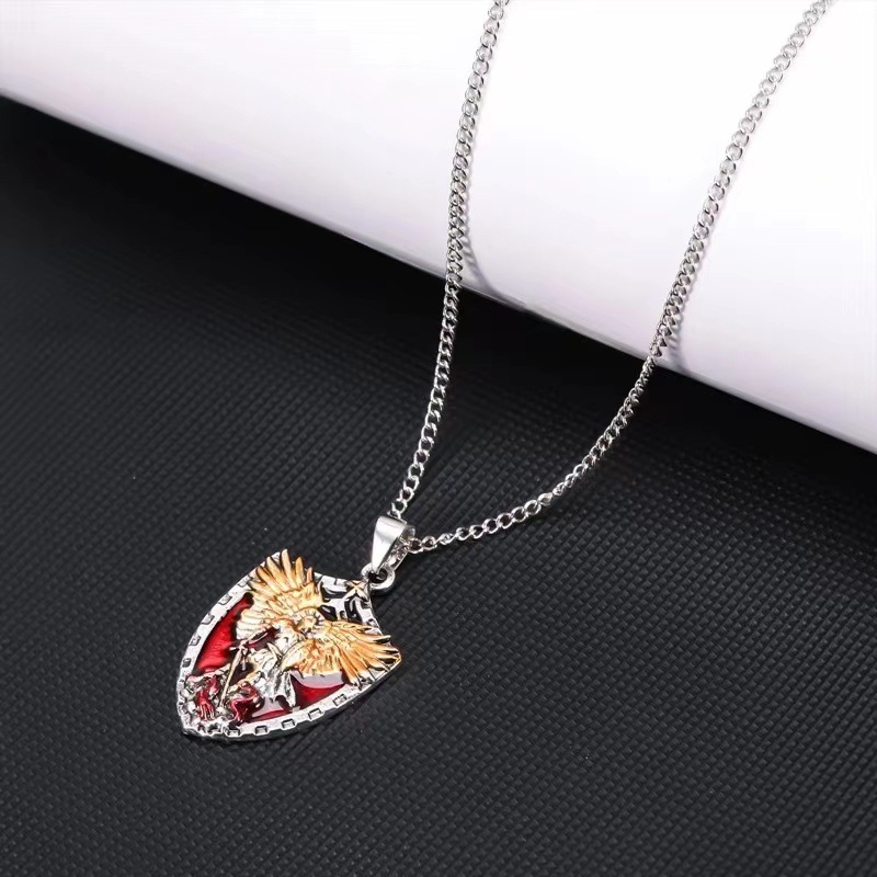 Shield Pendant Necklace Image 4