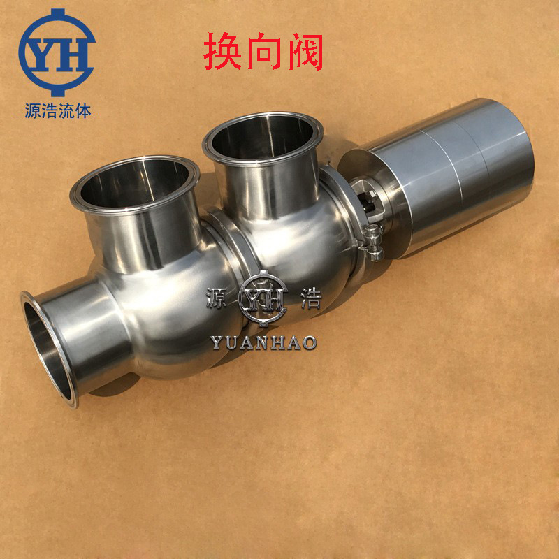 温州源浩F型换向阀 F形换向阀  柱塞阀 食品级级两位三通转向阀 T