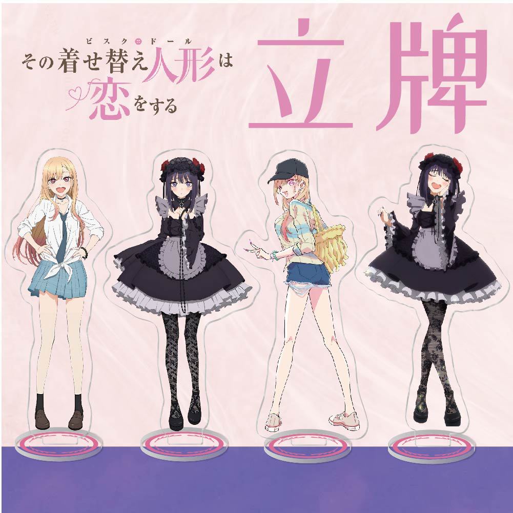 Animation game peripheral wholesale changing dolls fall in love Acrylic card ornaments campus peripheral small gifts