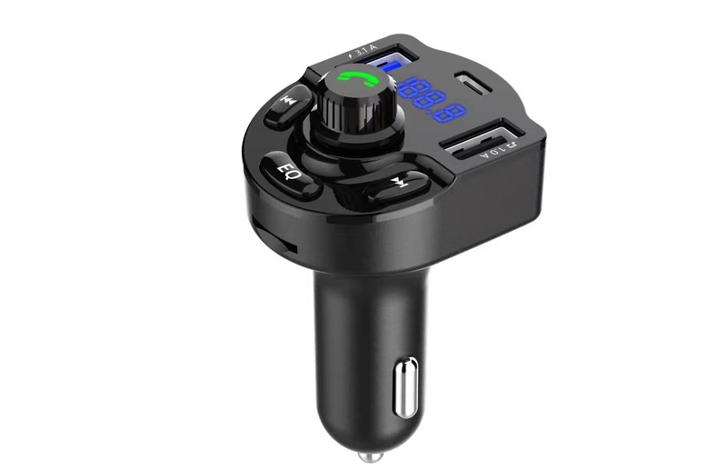 新品Q7ブルートゥース車載fmトランスミッタbluetoothハンズフリーmp3真3.1AダブルusbポートPD充電|undefined