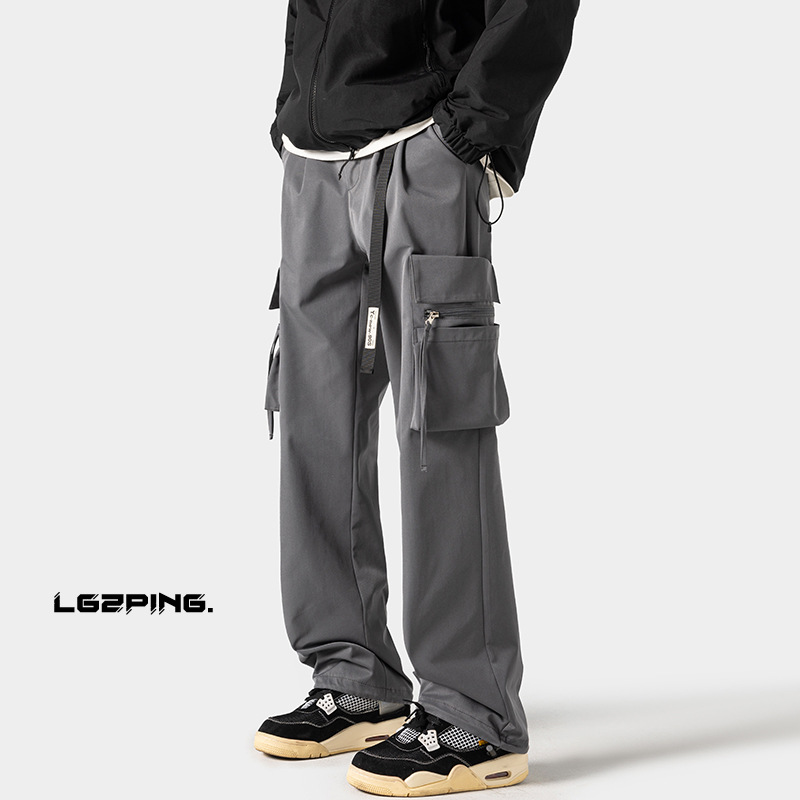 Outdoor Windproof And Waterproof Men's Tactical American-style Functional Parachute Pants, New Spring Straight Loose_voghion.com