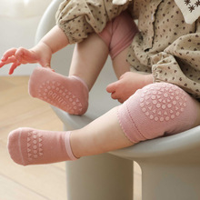 春夏新儿童护膝宝板袜套装学步袜防滑爬行运动保护男童女童宝宝袜