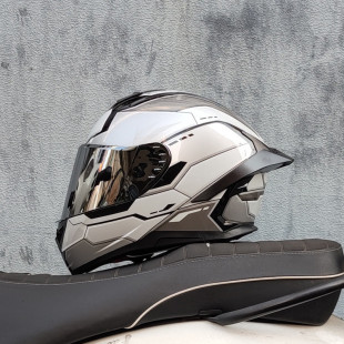 ORZ motorcycle helmet men's and women's full helmet 3C certification summer Bluetooth personality four seasons big tail motorcycle running helmet DOT