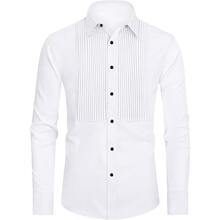 S 44004 Front Pleat Mens Long Shirt ǰ��������ʿ�������
