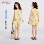 儿童夏季女童无袖套装