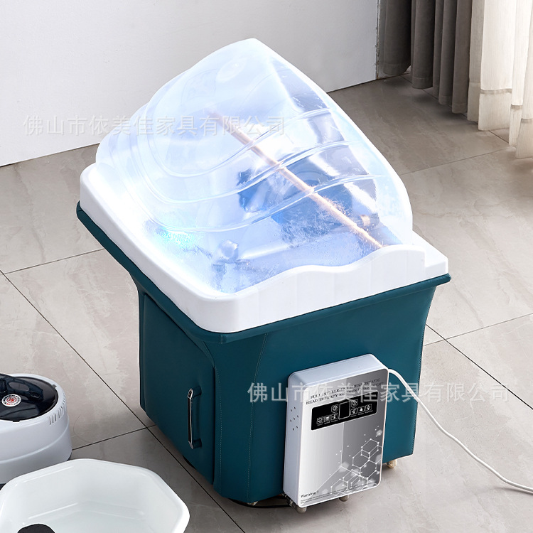 Champú móvil Cuenca de la máquina de tratamiento de cabeza centro de salud apoyo cama de masaje cama de belleza hogar fumigación circulación de agua máquina de champú