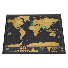 Scratch Off World Travel Map Home Decoration Wall Stickers