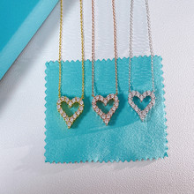 蒂家T家项链爱心短日韩版简约脖子饰品项圈装饰项链女百搭