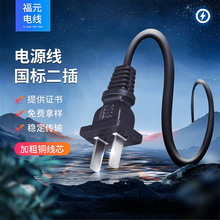 電源線國標二插電線家用電器線插頭連接線吹風機風扇台燈電源廠家