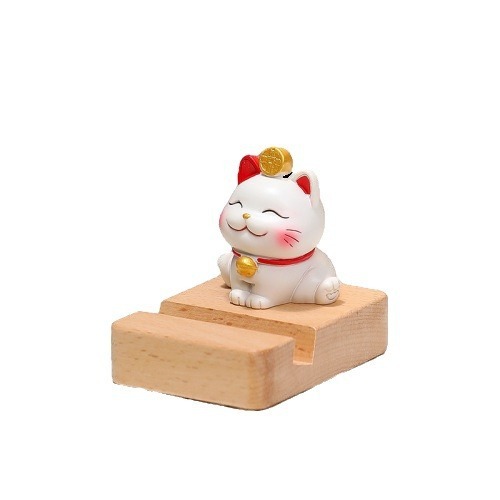 かわいい招き猫携帯電話スタンドデスクトップ装飾事務室ステーション装飾誕生日プレゼント事務文化用品|undefined