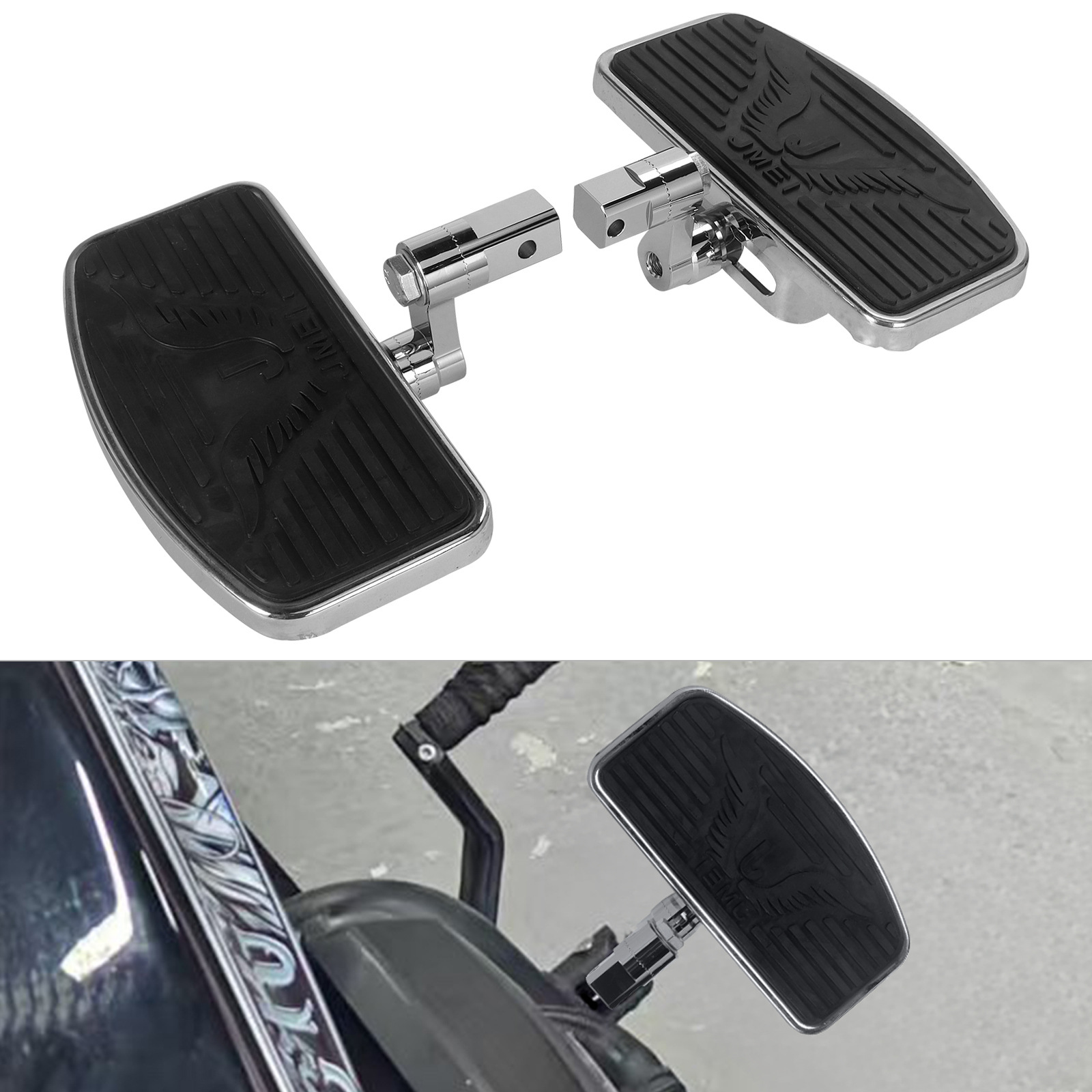 Suitable for Vt750/Vtx1300/Vtx1800 Passenger Rest Pedal Modification Front and Rear Large Pedals