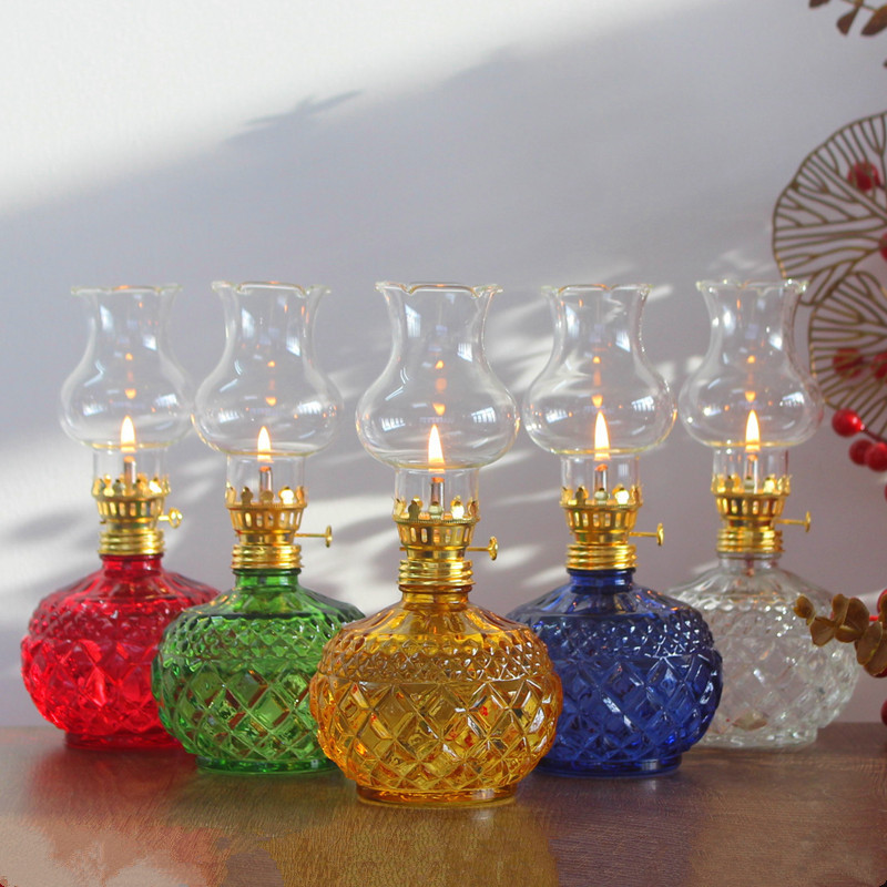 Vintage Kerosene Lamp Glass Crystal Desktop Oil Lamp Home Housewarming Wedding Butter Lamp Household Windproof Changming Lamp Vintage Kerosene Lamp Glass Crystal Desktop Oil Lamp Home Housewarming Wedding Butter Lamp Household Windproof Changming Lamp