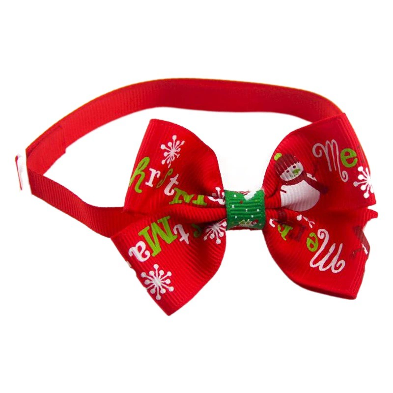 Рождественский бант для питомца, праздничные аксессуары, прямые продажи с фабрики, возможен заказ по образцу, для маленьких собак, рождественский бант для собаки
