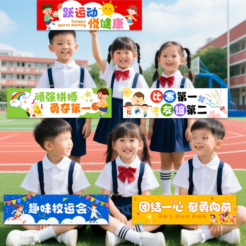 Autumn Sports Meeting Handheld Banner Photo Props Children's School Competition Event Atmosphere Scene Setup Cat Autumn Sports Meeting Handheld Banner Photo Props Children's School Competition Event Atmosphere Scene Setup Cat