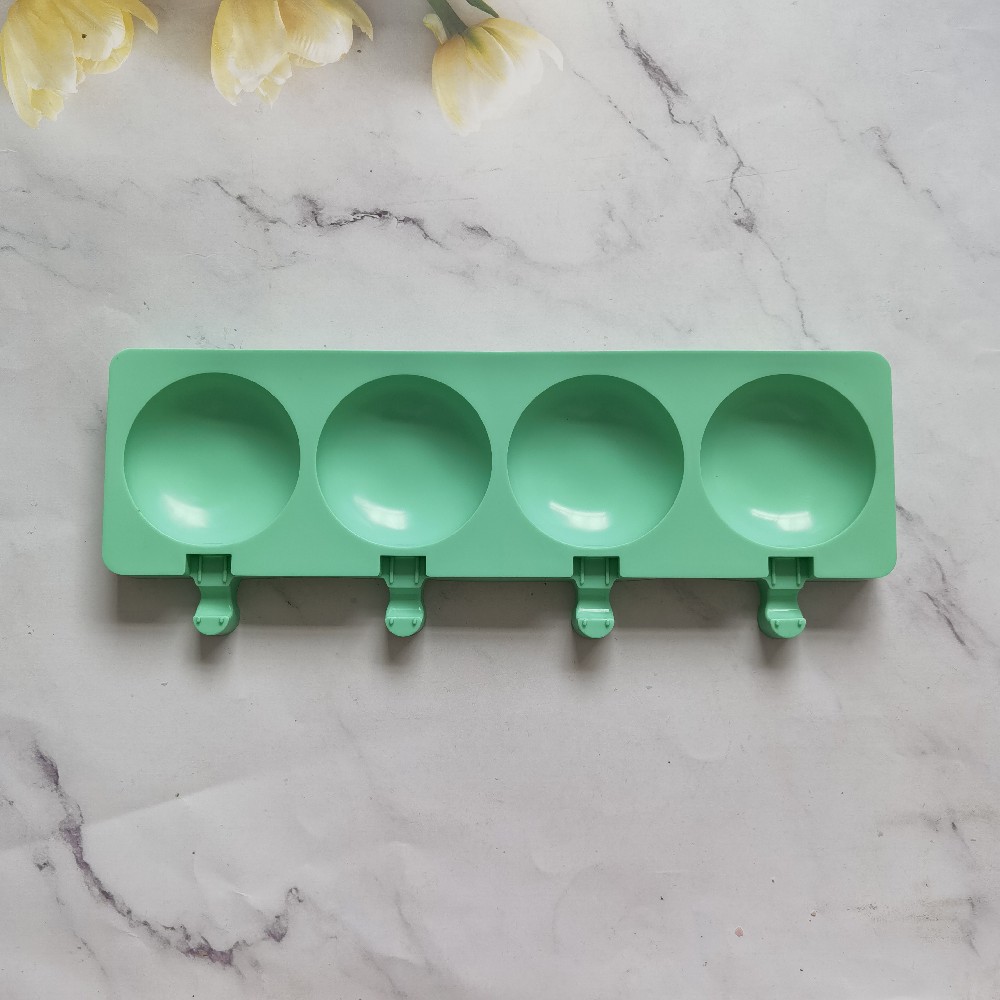 4 helados redondos 158 molde de silicona pastel helado pudín molde de postre jabón utensilios