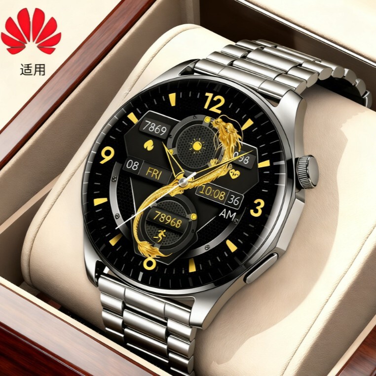 Huawei Smart Watch [Genuine Gt4Pro] Bluetooth Call Heart Rate Detection Nfc Cross-Border Popular Watch