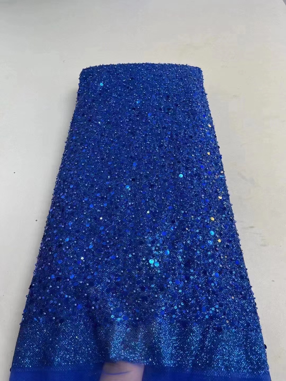 En stock 3mm cuentas de oro lentejuelas tela vestido de boda bolsa de ropa para niños cheongsam moda DIY tela JX2638