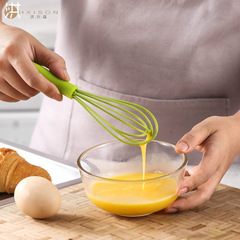 6-inch mini children's silicone egg beater household manual cream egg mixer kitchen baking tools color