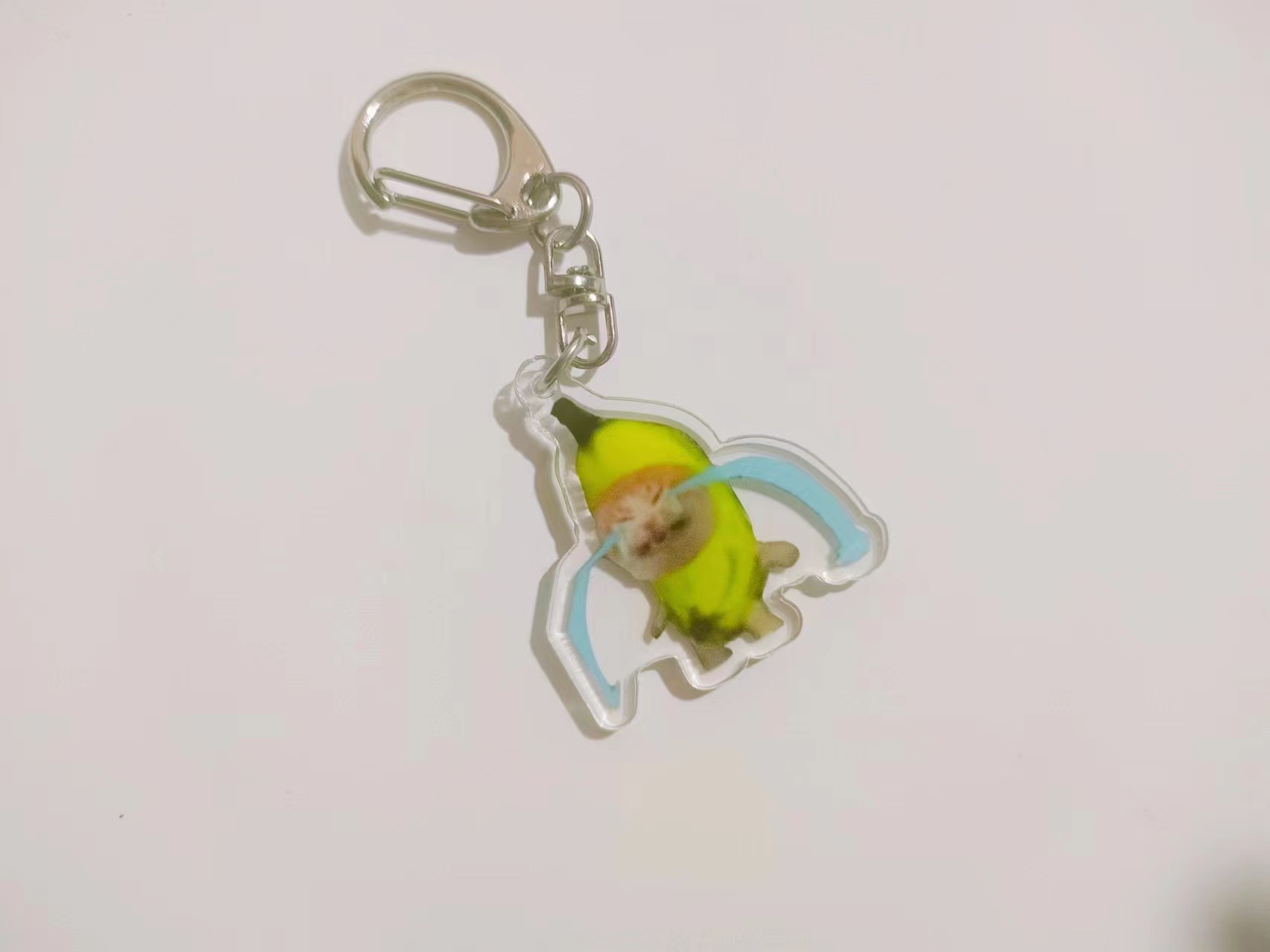 우는 바나나 고양이 3.5cm 키 체인