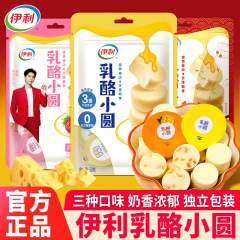 伊利厚乳酪小圆内蒙古特产果粒奶酪块高钙营养干酪奶疙瘩儿童零食