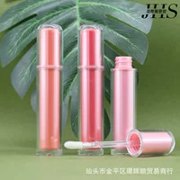 Новый стиль трубки для губ 4ml прозрачная круглая трубка с цветным вкладышем для губ глазурь трубка пустая трубка косметическая сумка для печати LOGO