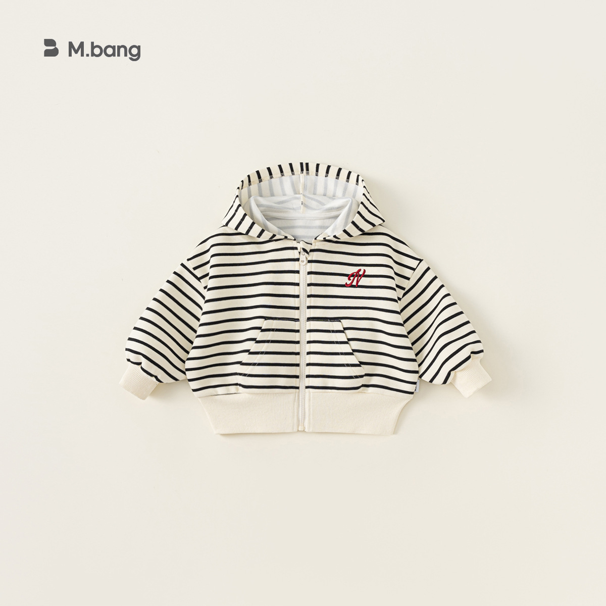 Yoobao ropa infantil chaqueta con capuz para niños otoño chaqueta con cremallera chaqueta a rayas chaqueta de niñas chaqueta con capuz para niños