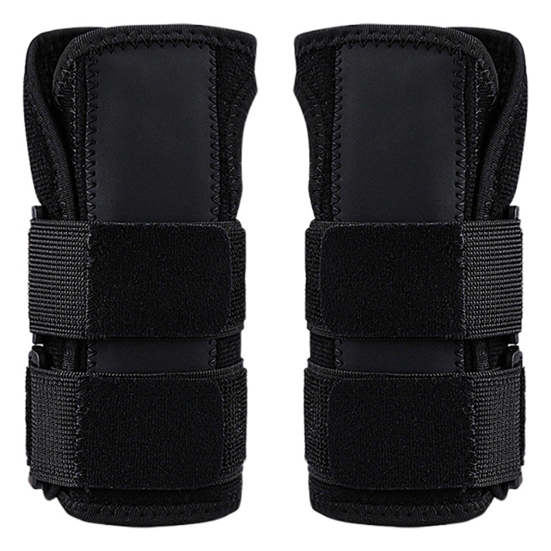 Cross-border elastic breathable Velcro adjustable double compression splint wrist protection fixed joint aluminum wristband