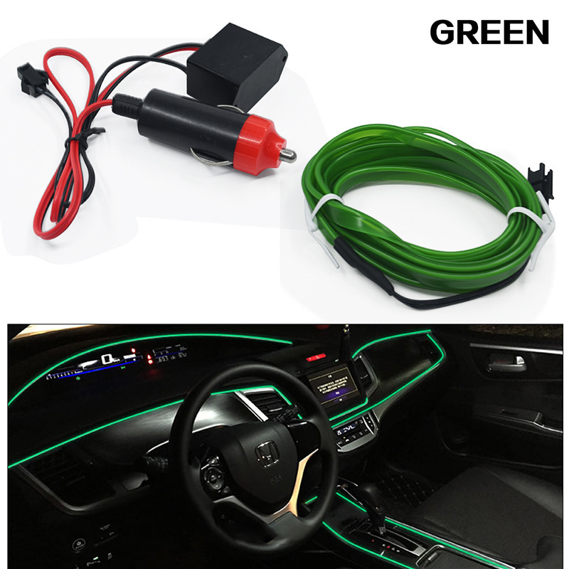 Car atmosphere light car interior led light bar usb atmosphere Cold Light Car modification wiring-free wireless light strip