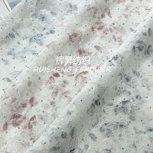 新款复合蕾丝面料 双层保暖微弹 复合烫钻工艺女装高档旗袍面料