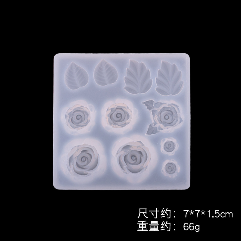 Lotus hoja de loto Rosa planta hoja flor silicona molde creativo hecho a mano epoxi joyería que hace la herramienta