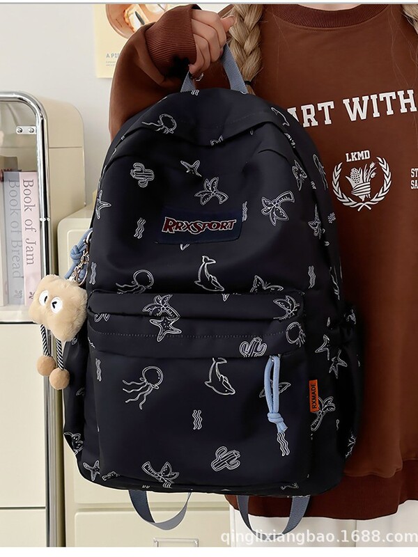 新しい日本クロスボーダーバックパック中学生と高校生のスクールバッグカップルスタイル大容量旅行軽量バックパック|undefined