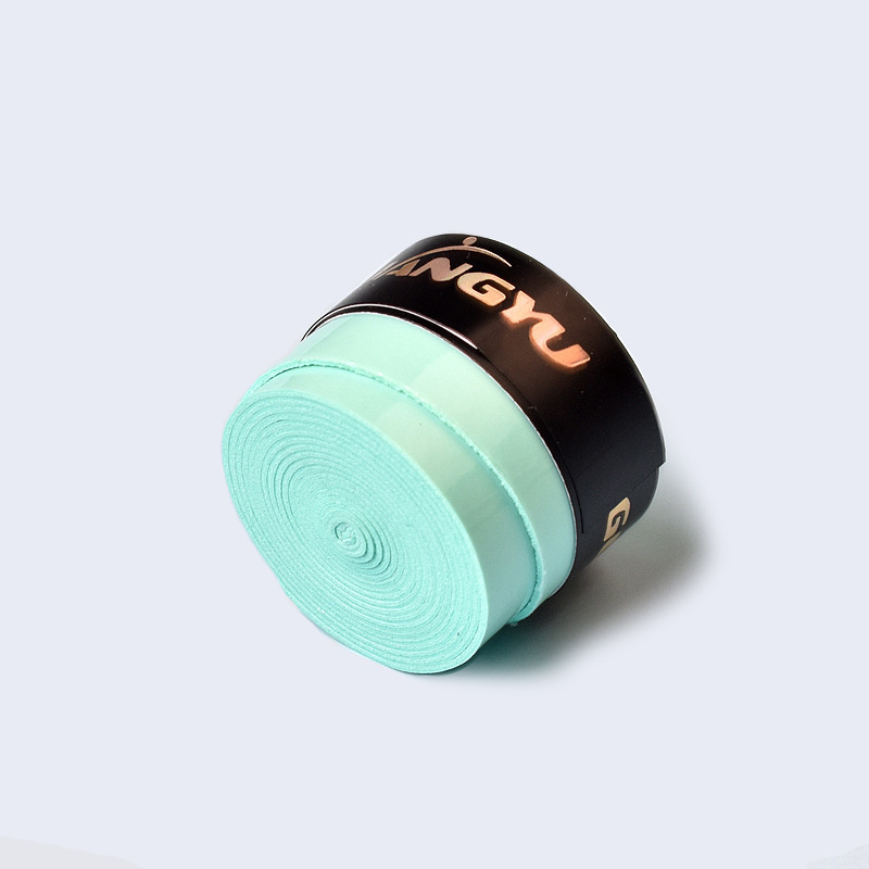 Cinta adhesiva para empuñadura de raqueta de bádminton Guangyu, plana, de PU, elástica, de alta elasticidad, banda de enrollamiento, cinta absorbente de sudor, venta al por mayor.