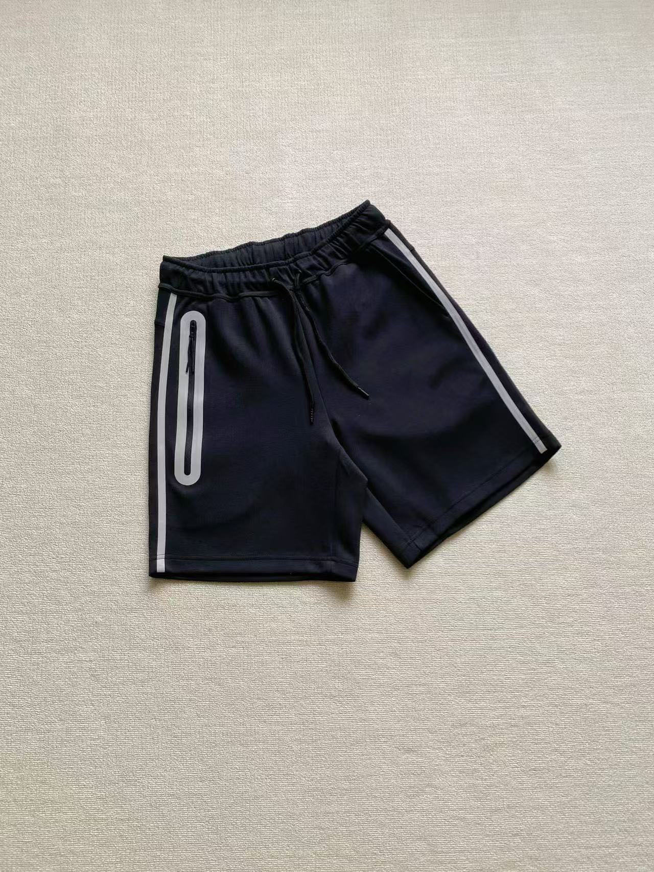 25SS Air Layer Cotton Quarter Shorts Pantalones cortos deportivos de algodón con capa de aire de pegamento reflectante