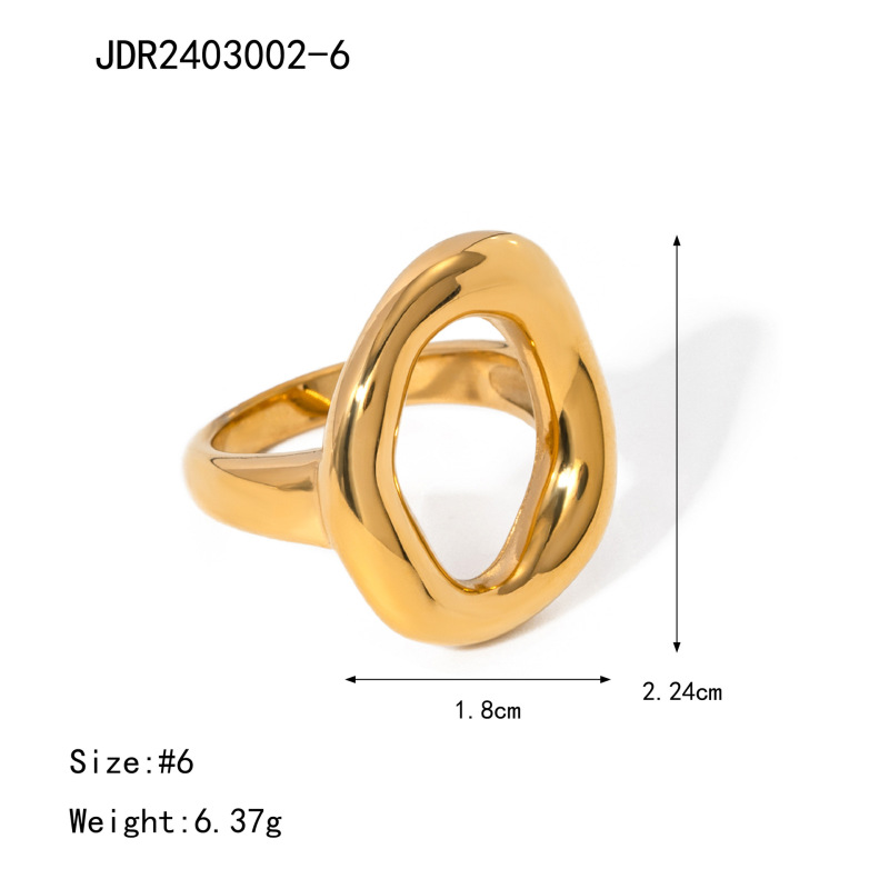Jieding パールリングチタン鋼非退色ジュエリーライト高級ハイエンドリングクロスボーダーホットスタイルジュエリー女性リング|undefined