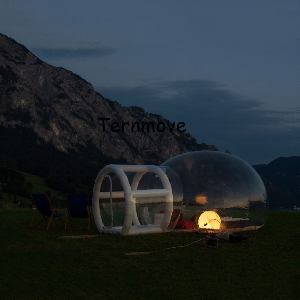 户外走廊带气柱篷房星空酒店篷房泡泡屋帐篷酒店餐饮网红透明民宿