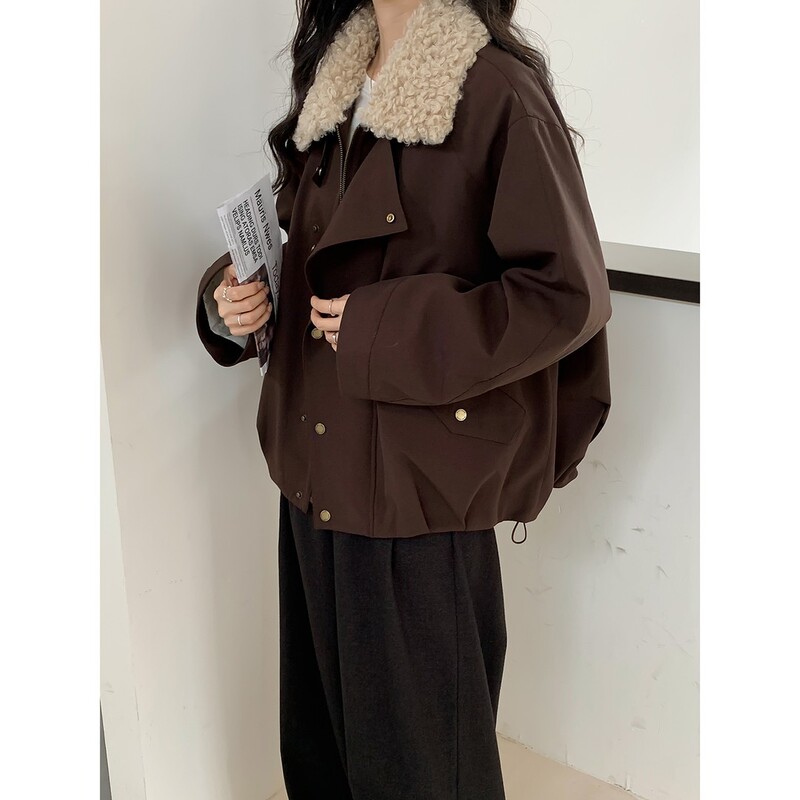 Benview【Exclusive for Physical Stores】90 White Duck down Winter Windproof Warm down Jacket for Women with Turn-Down Collar Parka