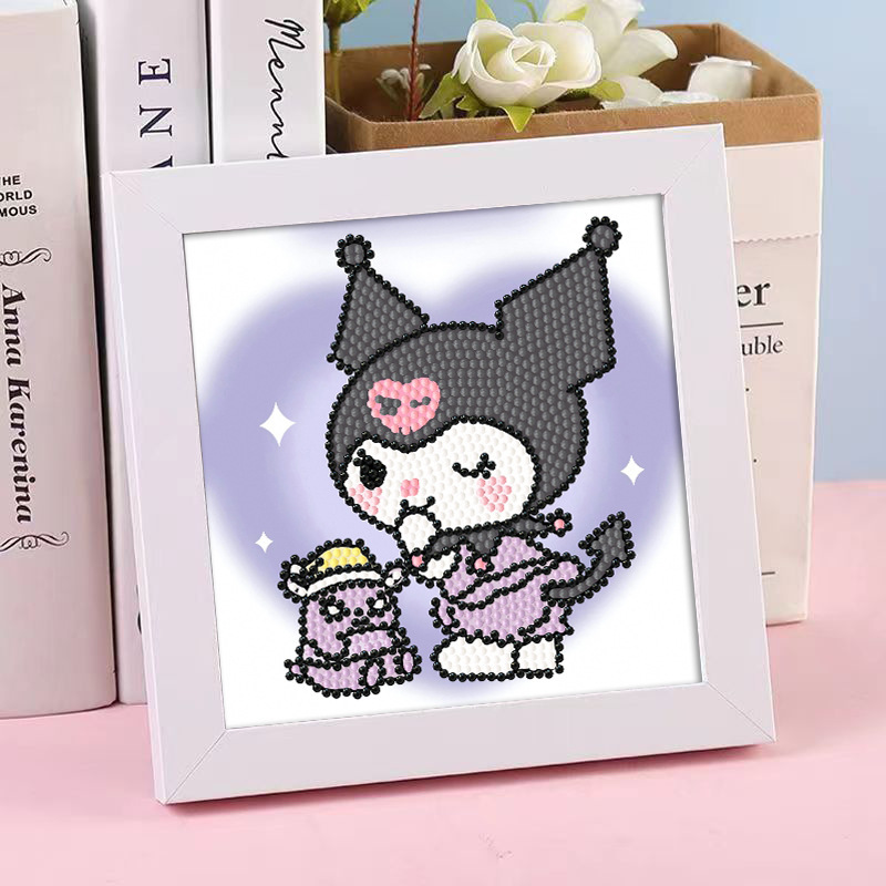 Diamante infantil DIY hecha a mano con material de marco paquete de dibujos animados Sanliou pegatinas de diamante regalo al por mayor pinturas de mampostería