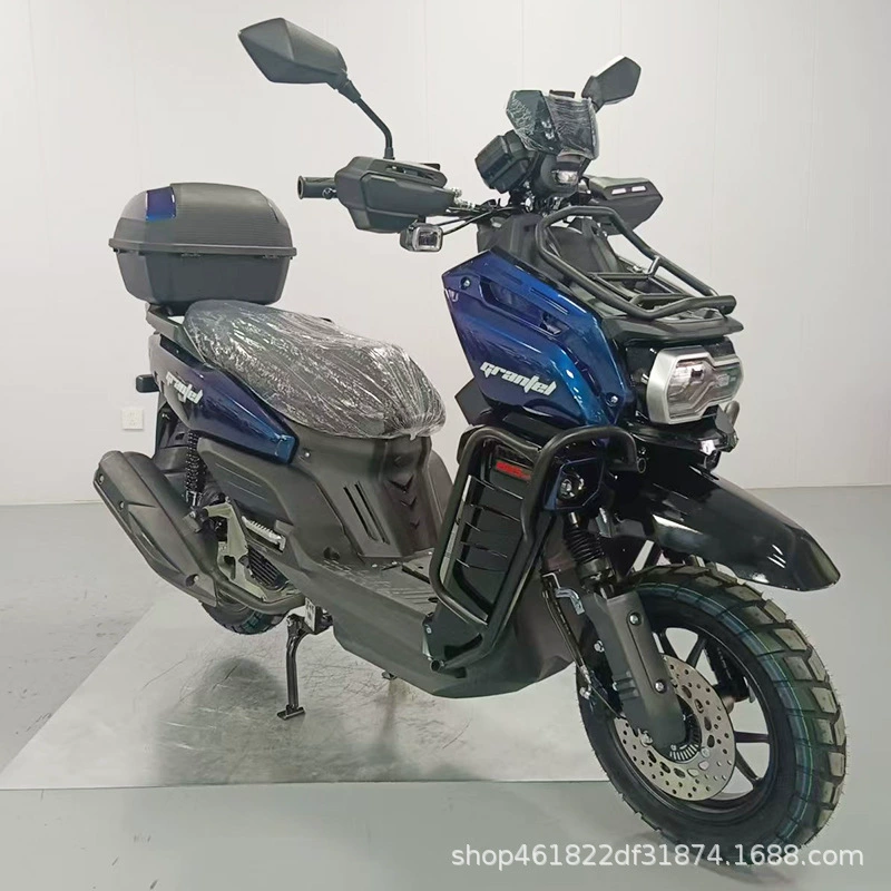 Танк третьего поколения 150cc для взрослых на бензиновом двигателе, двухколесный мотоцикл, двухместный с ассистентом