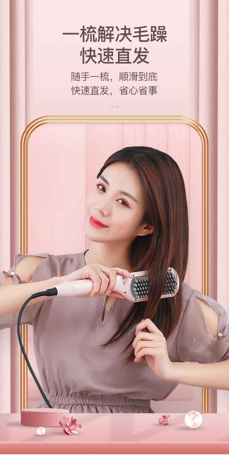 供应 永东HS-8009液晶显示电夹板直发梳电夹板美发器烫拉直板