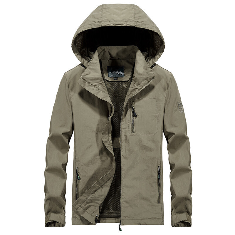 Transfronterizo de venta rápida de Amazon hombre chaqueta casual al aire libre chaqueta grande abrigo de montaña