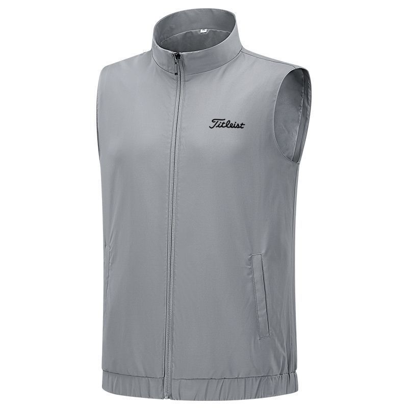 Tateleist Special Clearance Small Size Golf Men's Clothing Autumn and Winter Vest Men's Vest Golf Stand-Up Collar Vest
