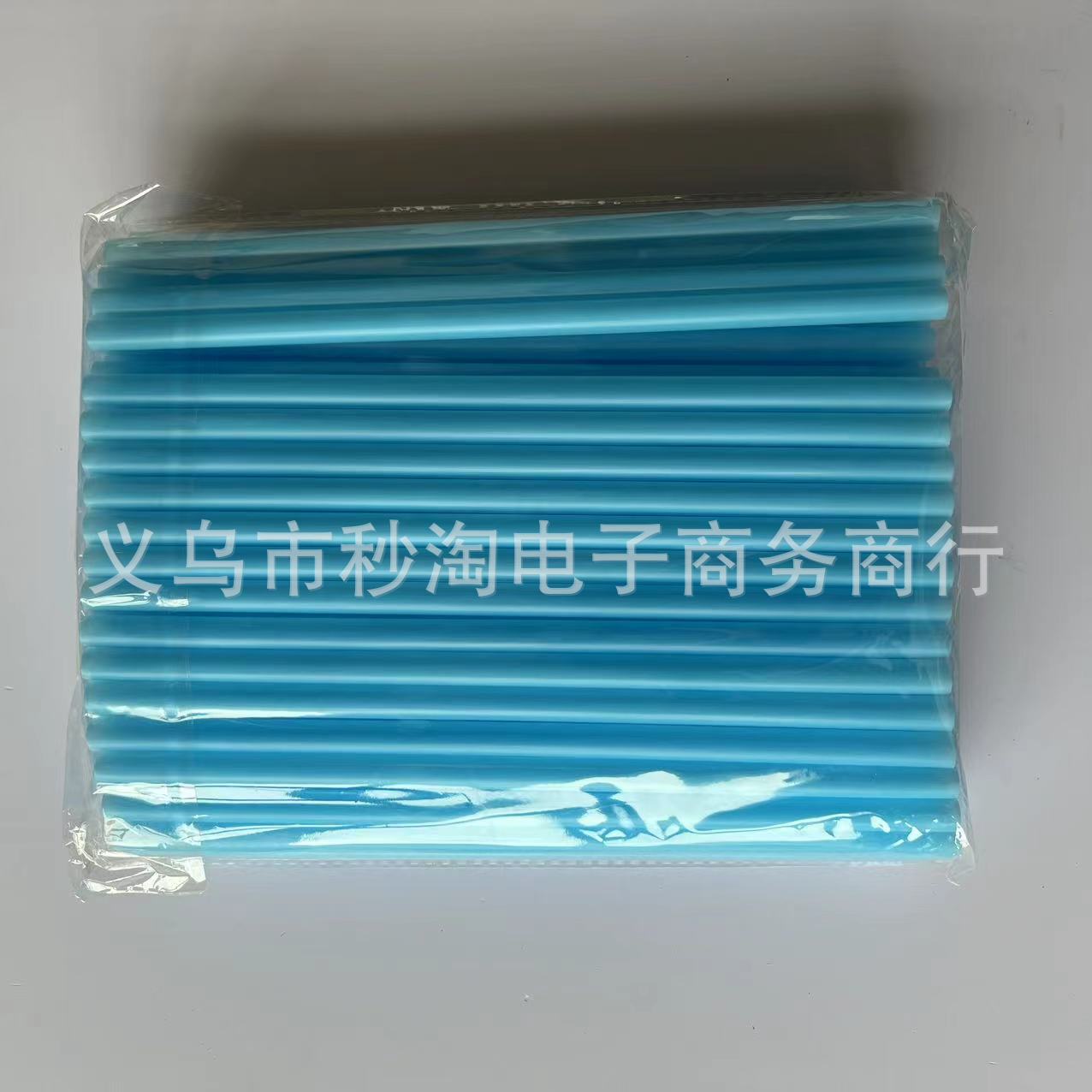 Punto de color desechable paja plana perla leche té paja gruesa hecha a mano diy11 * 210mm tubo recto de plástico