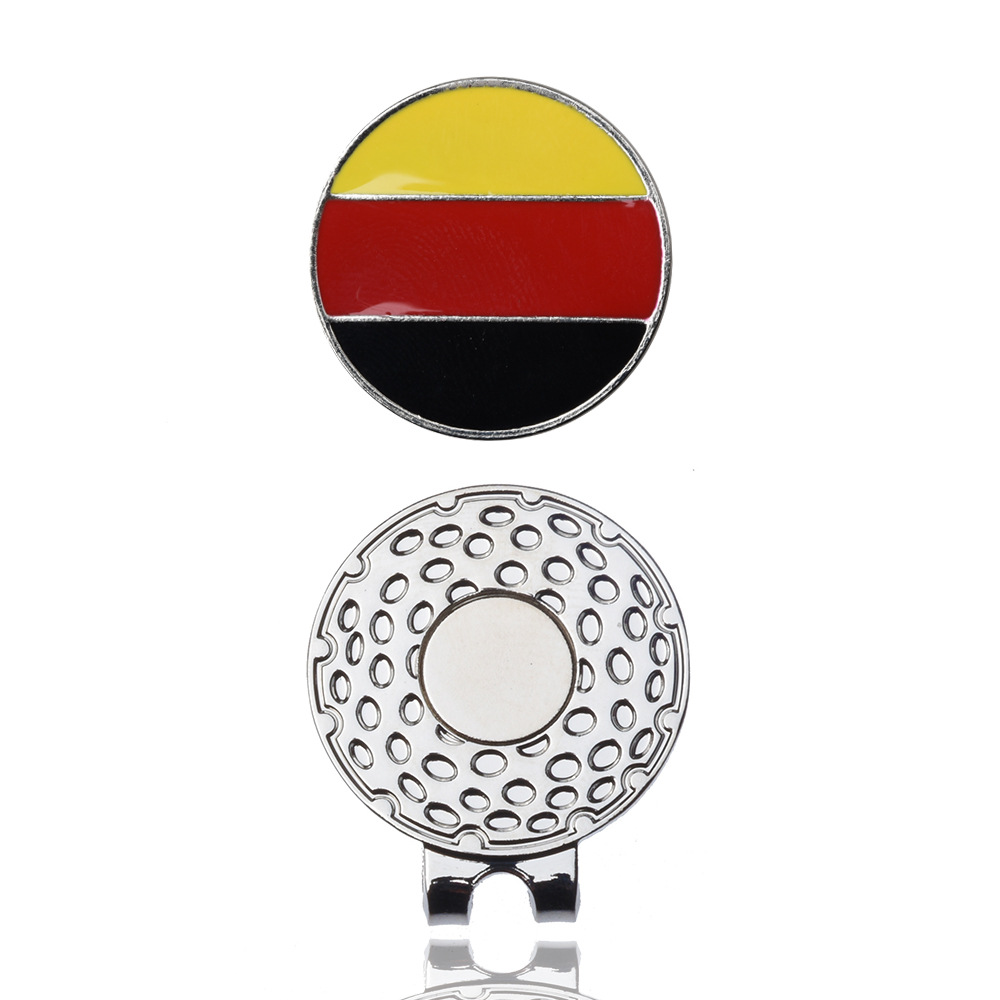 Golf magnético clip de metal imán clip logotipo marca Marca Diseño y producción