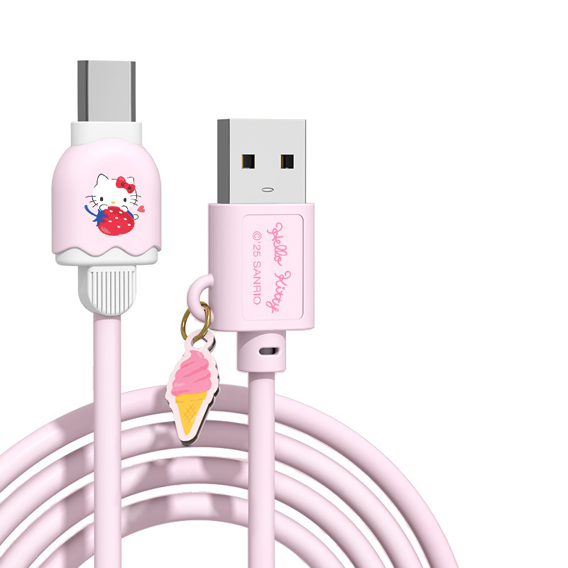 サンリオ高速充電データケーブル Apple Huawei に適した完全互換の高速充電ケーブル 1.15m データケーブル|undefined